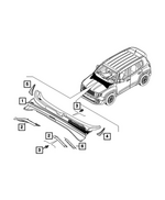 68409824AA - Body Sheet Metal Except Doors: Insulator for Mopar Image image