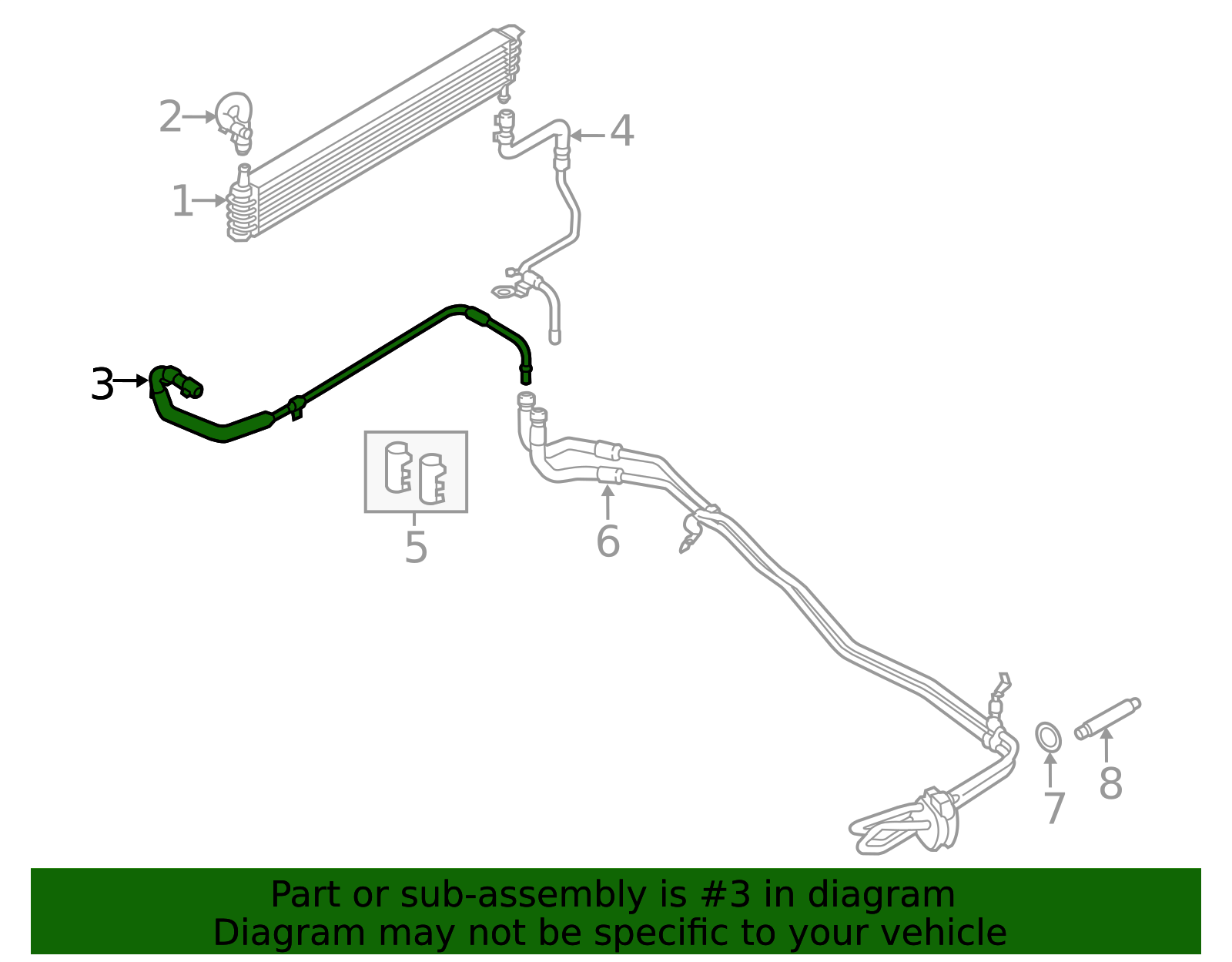 2011-2017 Ford Lower Return Pipe BL3Z-7B028-A | TascaParts.com