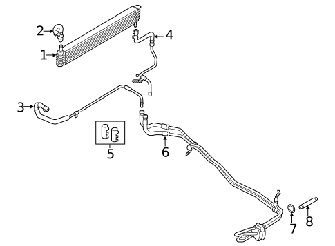 Oil Cooler for 2017 Lincoln Navigator #0