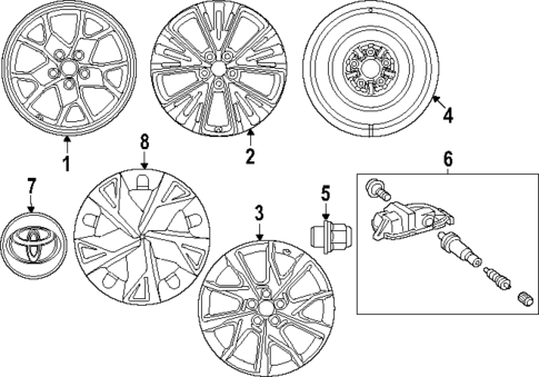Wheels for 2025 Toyota Prius #0