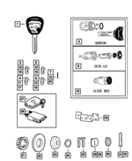 4378799 - Body Sheet Metal Except Doors: Lock Cylinder Cap for Mopar Image