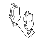 34116770332 - Brakes: Brake Pads for Mini: Cooper Image