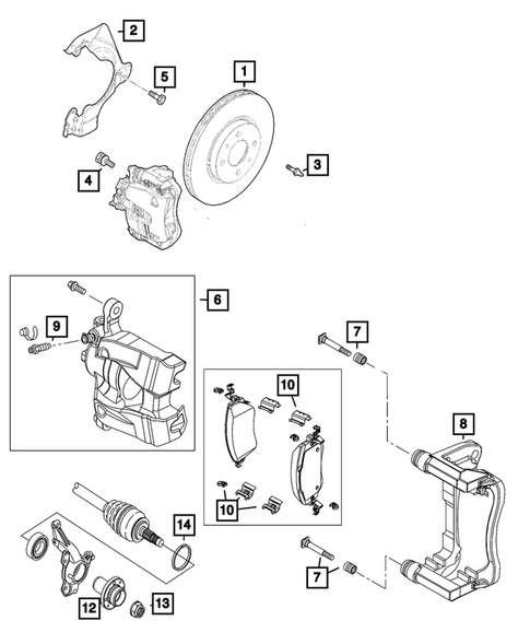 Front Brakes for 2024 Fiat 500E #0