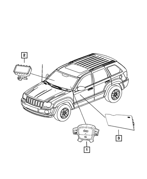 Air  Bags for 2011 Jeep Grand Cherokee #2