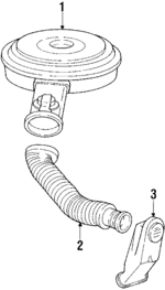 25096352 - Engine: Air Cleaner for Chevrolet: C/K Pickup, R20, R2500, R30, R3500, Suburban C20, Suburban K20, Suburban R20, Suburban R2500, Suburban V20, V30, V3500 | GMC: C2500 Pickup, C3500 Pickup, K3500 Pickup, R2500 Pickup, R3500 Pickup, Suburban C2500, Suburban R2500, V3500 Image