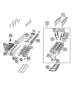 68440264AA - 1.3L Turbo; Engine: Cylinder Head Bolt for Mopar Image