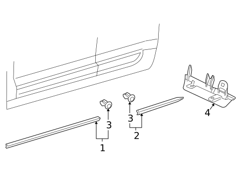 Exterior Trim - Pillars for 2006 Volkswagen Phaeton #0