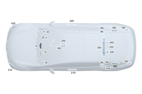 Antenna, Antenna Amplifier and Wiring Harnesses for 2024 Mercedes-Benz EQE 500 #0