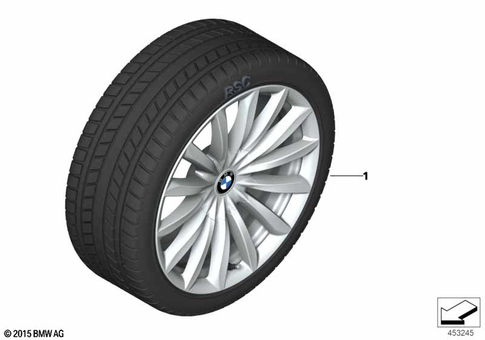 Complete Wheel Winter for 2019 BMW 740eX #1
