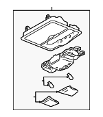 264301VX5A - : Overhead Console for Nissan: Rogue Select Image