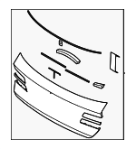 87380IY000 - Body: Finish Molding for Hyundai Image