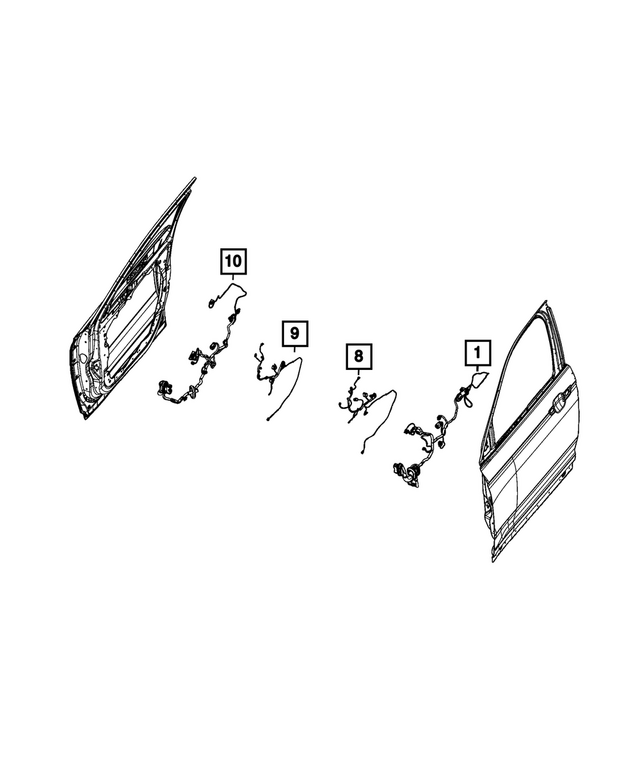 « 68603978AB – Electrical : Pontage De Porte Cablage pour Mopar Image »