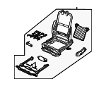 12848619 - Body: Seat Frame for Saab: 9-3, 9-3X Image