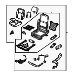 12801490 - Body: Seat Assembly for Saab: 9-3, 9-3X Image