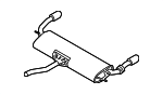 LR165925 - : Muffler W/Tailpipe for Land-Rover Image