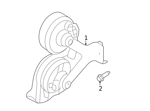 Horn for 2012 Ford Edge #0