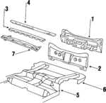 20737351 - Body: Panel Below Lid for Oldsmobile: 98 Image