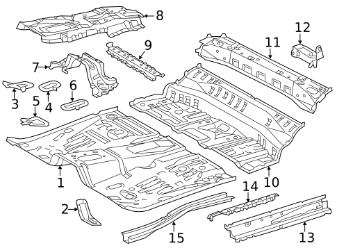 Floor & Rails for 2014 Scion iQ #0