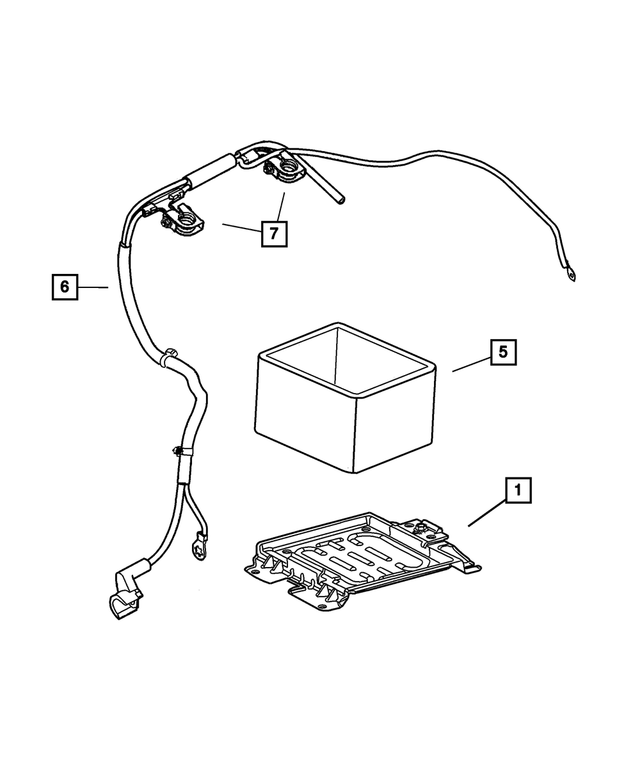 5033228AB - Electrical: Battery Cover for Mopar Image image