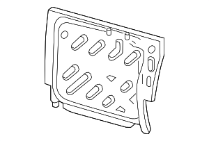 AL8Z78613A38A - Body: Seat Back Frame for Ford Image