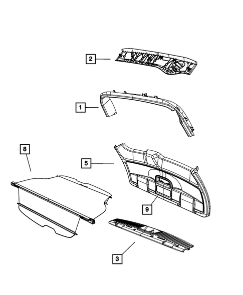 Lift Gate Panel and Scuff Plate for 2010 Chrysler Town & Country #0