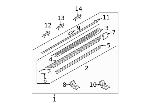 Running Board for 2008 Mercury Mountaineer #0