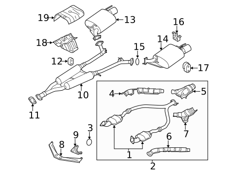 Exhaust Components for 2012 INFINITI M56 #0
