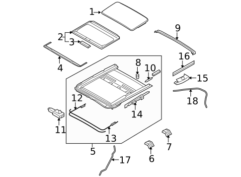 Sunroof for 2007 INFINITI M45 #0