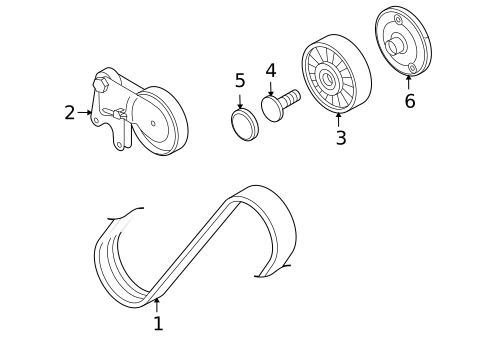 Belts & Pulleys for 2004 Audi Allroad Quattro #0