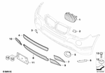 51113416205 - : Closed Grid, Left for BMW Image