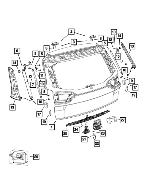Lift and Tail gates for 2018 Jeep Cherokee #0