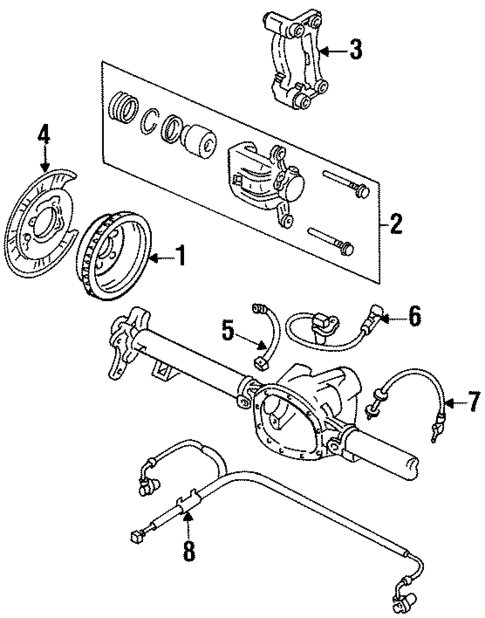 Anti-Lock Brakes for 1993 Isuzu Rodeo #1