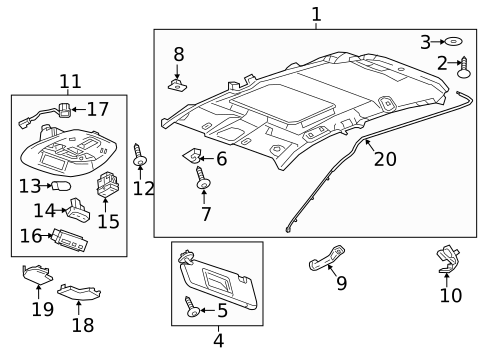 Interior Trim - Roof for 2016 Chevrolet Spark #0