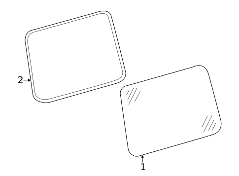 Glass & Hardware for 2009 Mercedes-Benz G 55 AMG&reg; #0