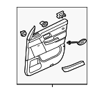 VBA500100 - : Door Trim Panel for Land-Rover Image
