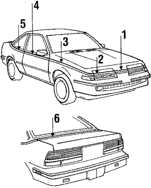 Stripe Tape for 1989 Pontiac Sunbird #0