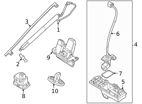 Lock & Hardware for 2023 Kia EV6 #0