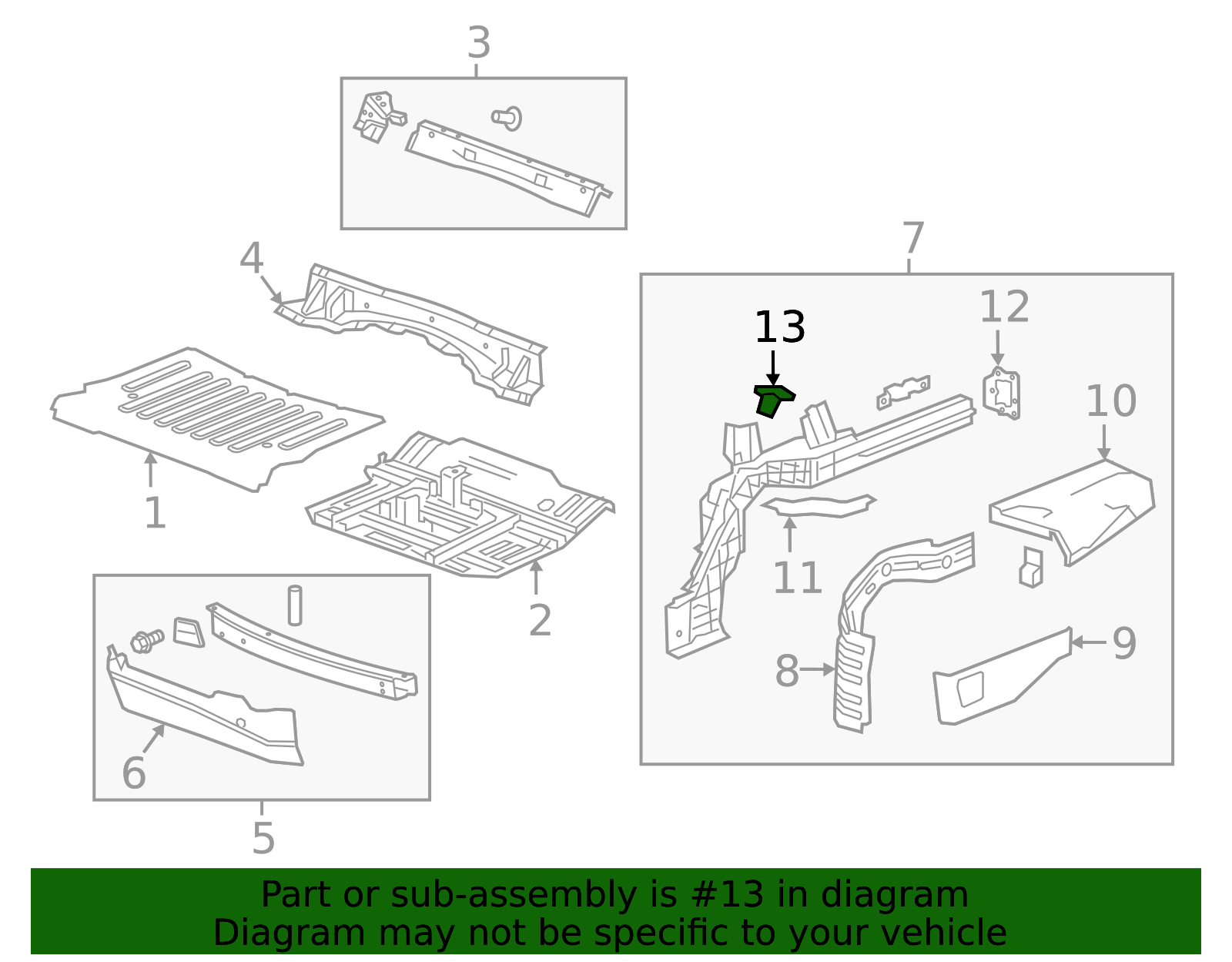 Passenger Side Quarter Lower Outer Panel Baffle 23374336 | OEM Parts Online