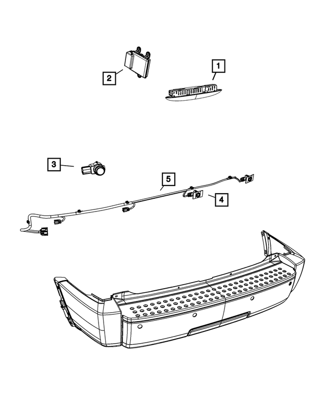 68032597AB - Electrical: Rear Fascia Wiring for Mopar Image