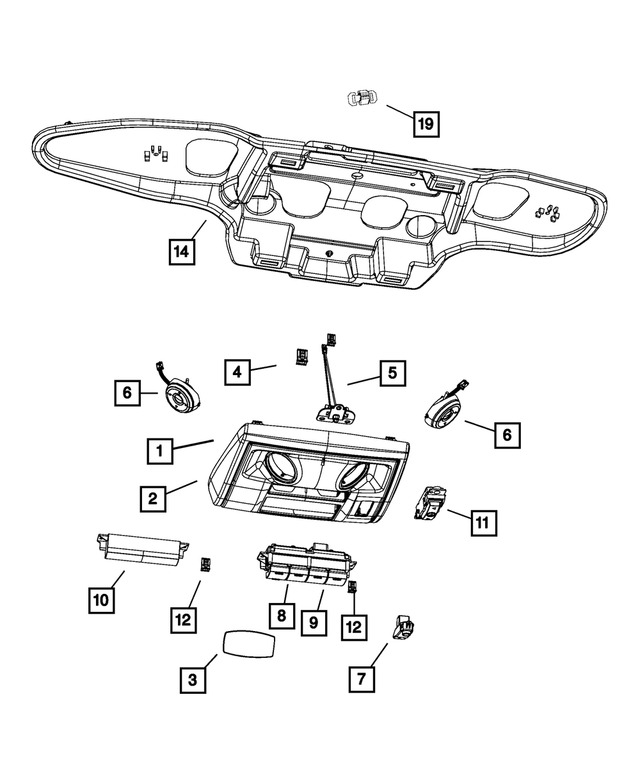 1MD32DW1AA - : Conversation Mirror for Mopar Image