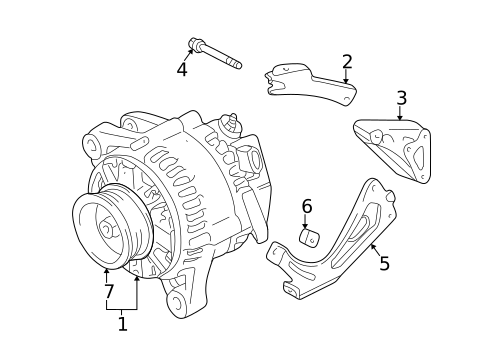 Alternator for 1999 Toyota Camry #1