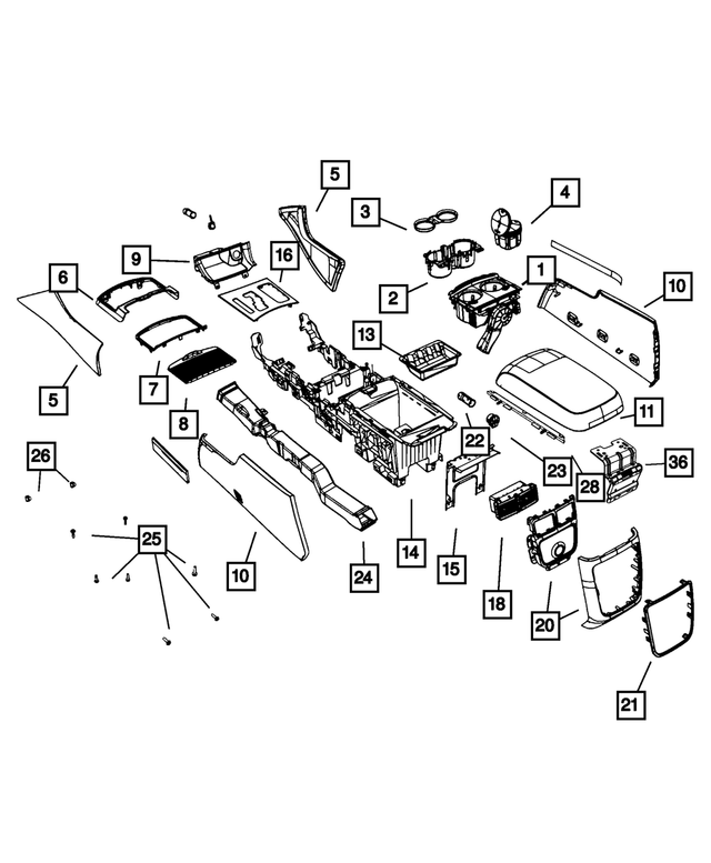 1QG60HL1AG - Interior Trim: Console Panel, Right for Mopar Image image