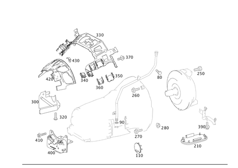 Attached Parts for Transmission, Oil Filler Pipe for 2010 Mercedes-Benz S550 #0
