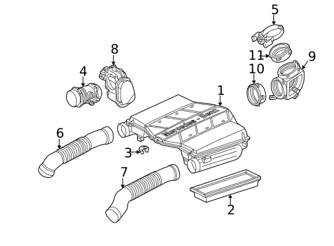 Throttle Body for 2001 Mercedes-Benz CL 55 AMG&reg; #0