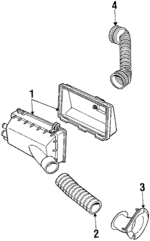E6FZ9600E - Engine: Air Cleaner Assembly for Ford: Escort, EXP | Mercury: Lynx Image