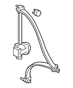 4824SJCA00ZA - : 2006 2007 Honda Ridgeline - Tongue Set Rear Seat Belt (Outer) (Type A) (Green) for Honda: Ridgeline Image