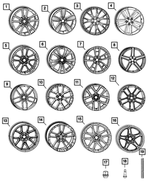 4755465AB - Wheels: Aluminum Wheel, Front Or Rear for Mopar Image image
