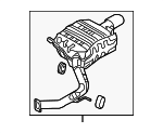 28710C6210 - Exhaust: Rear Muffler for Kia: Sorento Image