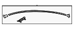 87240GI000 - Body: Roof Molding for Hyundai Image