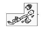 181505MJA60 - Exhaust: Converter &amp; Pipe for Honda: Passport, Ridgeline Image